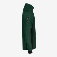 FHB CHRISTOPH Strick-Fleece-Jacke, grün-schwarz, Gr. XL