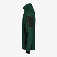 FHB CHRISTOPH Strick-Fleece-Jacke, grün-schwarz, Gr. XL