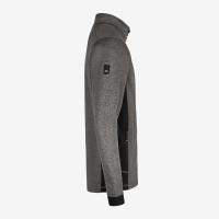 FHB CHRISTOPH Strick-Fleece-Jacke, anthrazit-schwarz, Gr. 5XL
