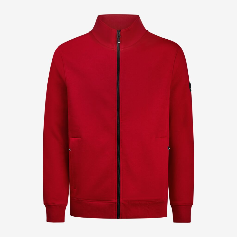FHB EUGEN Sweat-Jacke unisex rot 4XL