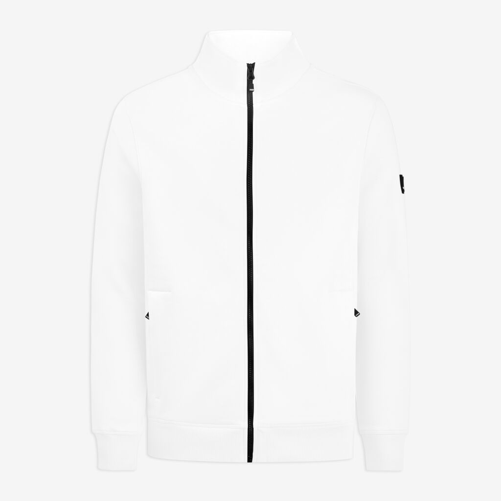 FHB EUGEN Sweat-Jacke unisex weiß XL