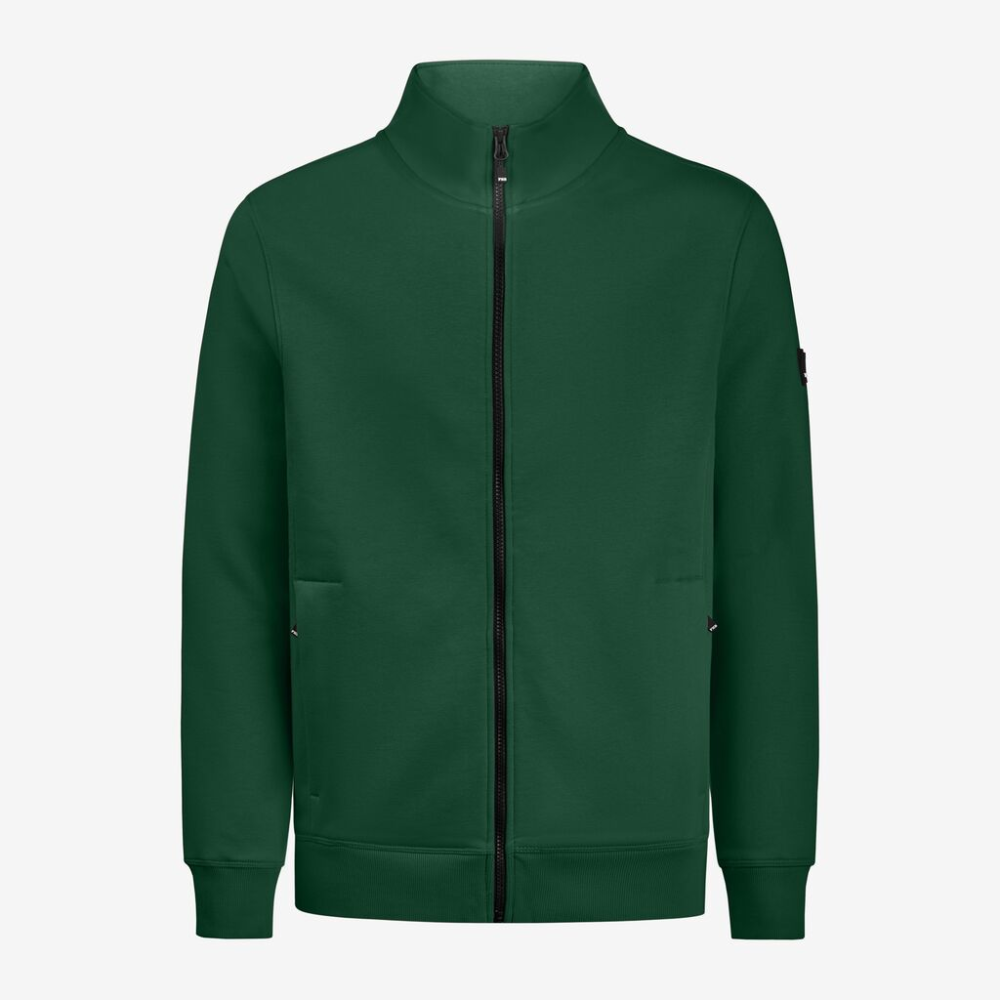 FHB EUGEN Sweat-Jacke unisex grün 4XL