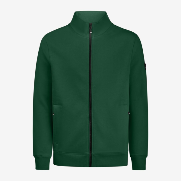 FHB EUGEN Sweat-Jacke unisex grün