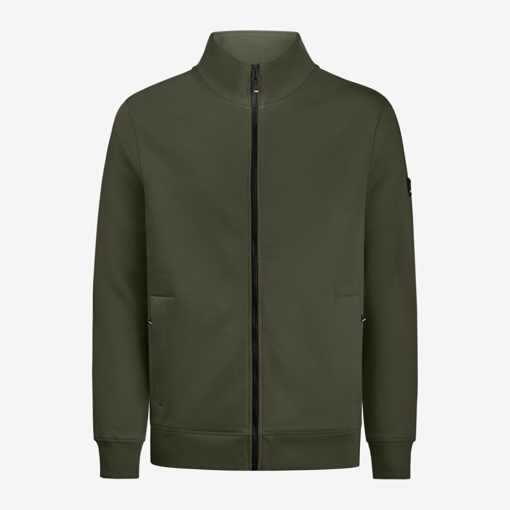 FHB EUGEN Sweat-Jacke unisex oliv S