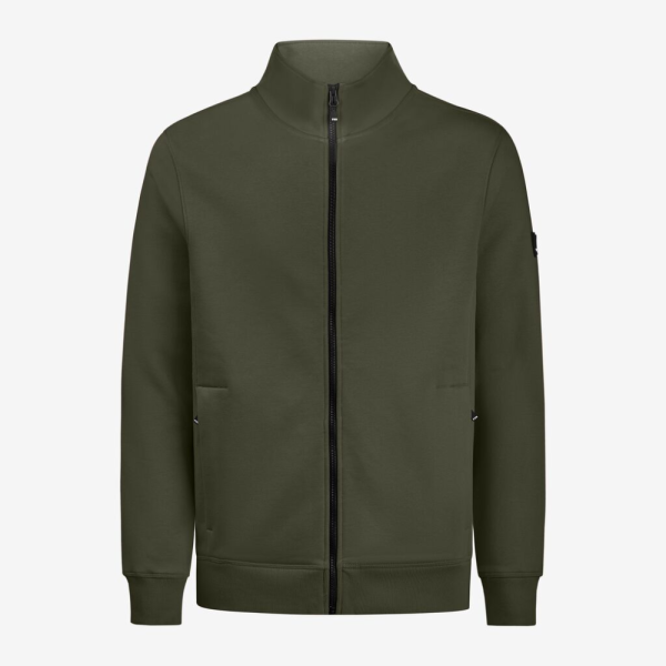 FHB EUGEN Sweat-Jacke unisex oliv