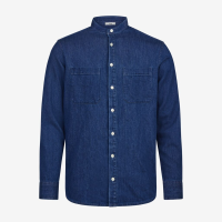 FHB ALFRED Jeanshemd elastisch indigoblau L