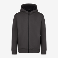 FHB HAJO Hoodie-Jacke mit Webpelz unisex anthrazit 5XL