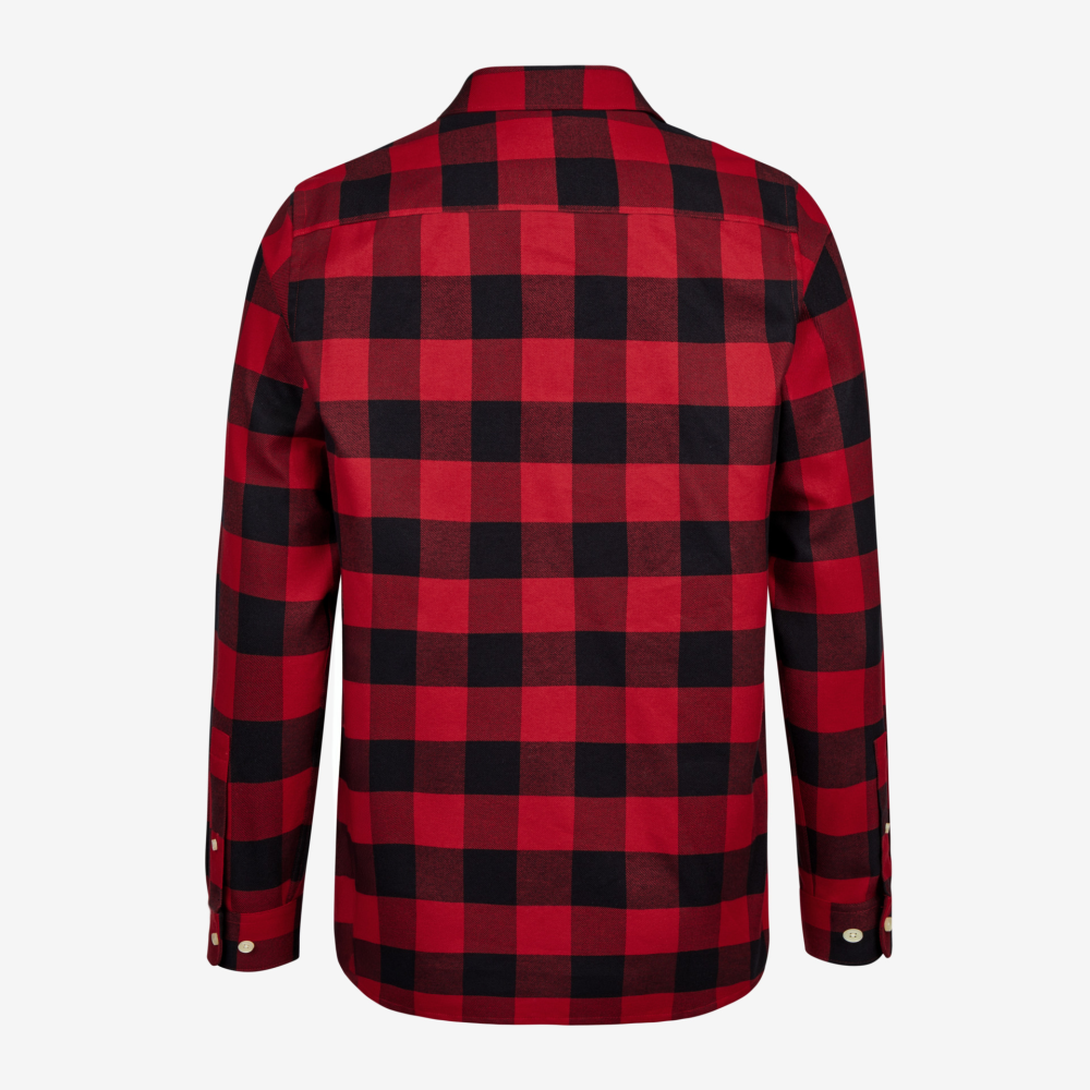 FHB HORST Arbeitshemd rot-schwarz 4XL