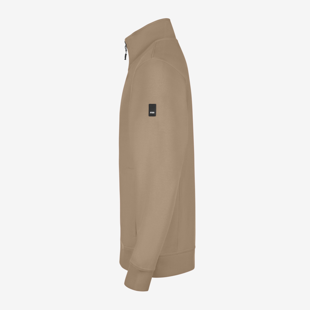 FHB EUGEN Sweat-Jacke unisex beige L