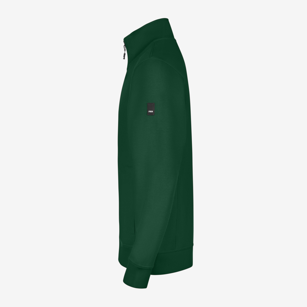 FHB EUGEN Sweat-Jacke unisex grün 4XL