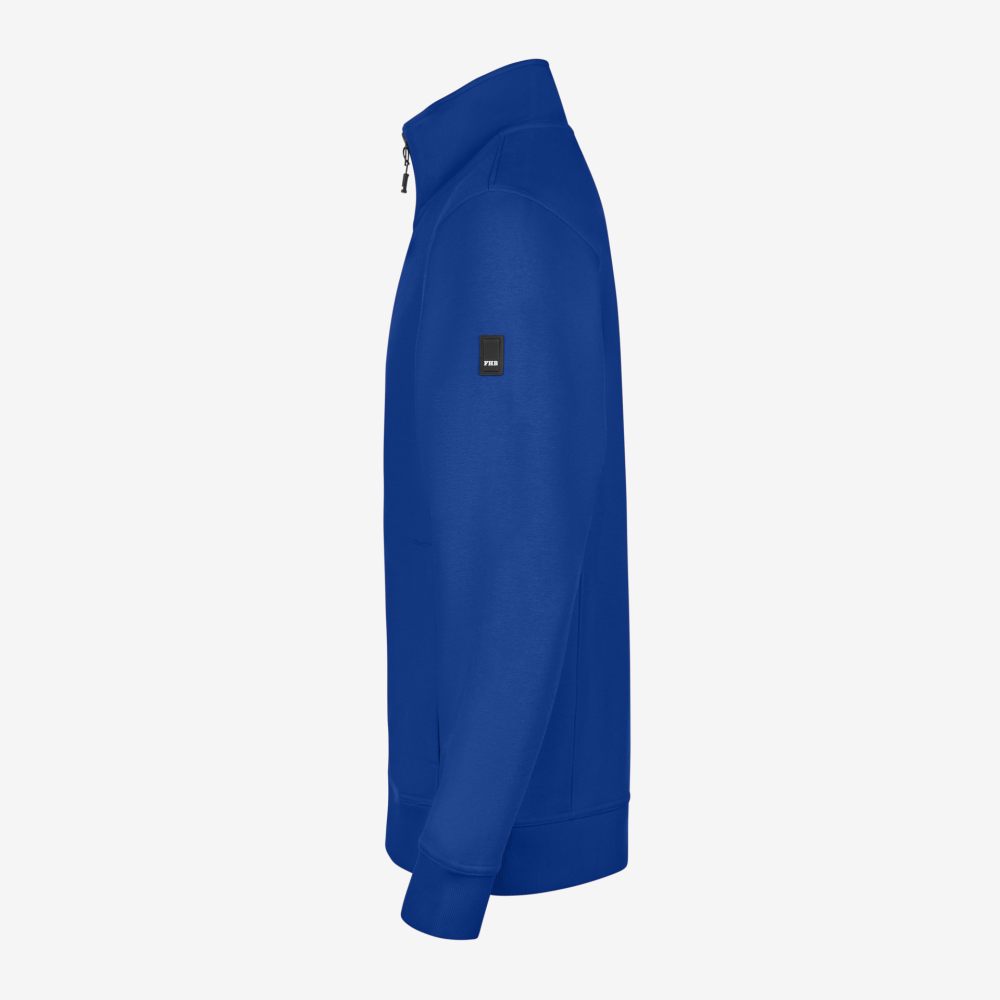 FHB EUGEN Sweat-Jacke unisex royalblau L
