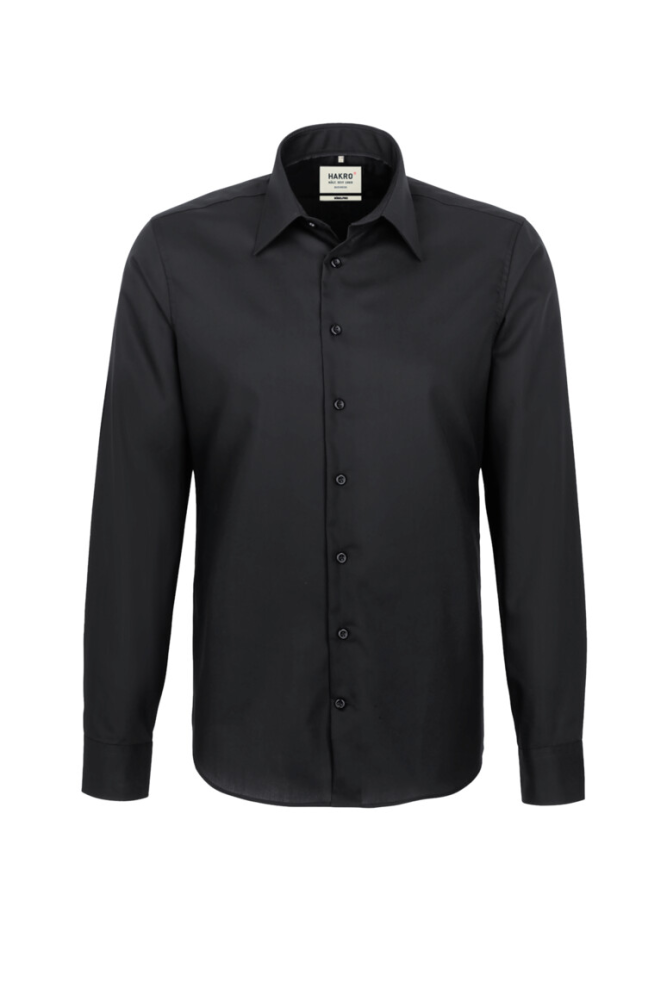HAKRO Hemd Business Regular, schwarz