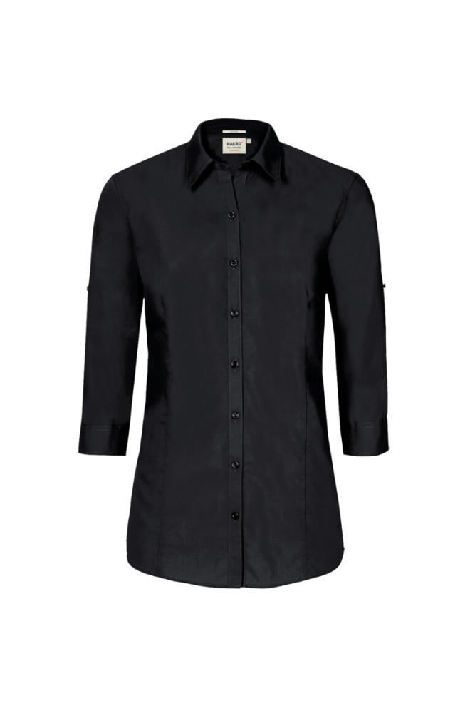 HAKRO 3/4-Arm-Vario Bluse MIKRALINAR®, schwarz