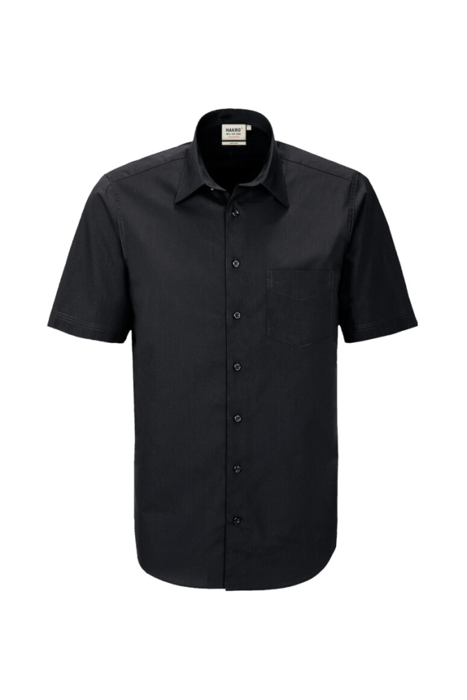 HAKRO 1/2-Arm Hemd MIKRALINAR® Comfort, schwarz