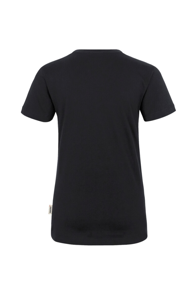 HAKRO Damen V-Shirt Classic, schwarz