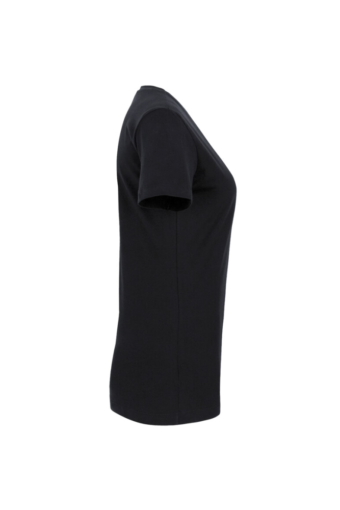 HAKRO Damen V-Shirt Classic, schwarz
