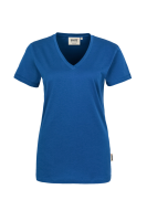 HAKRO Damen V-Shirt Classic, royalblau