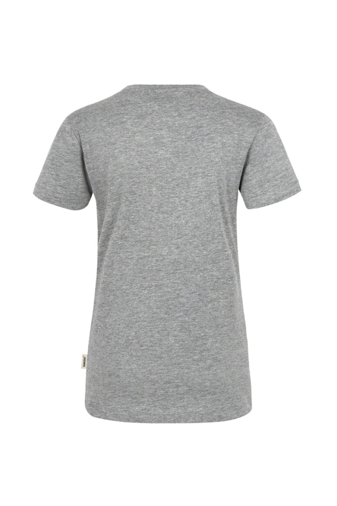 HAKRO Damen V-Shirt Classic, grau meliert