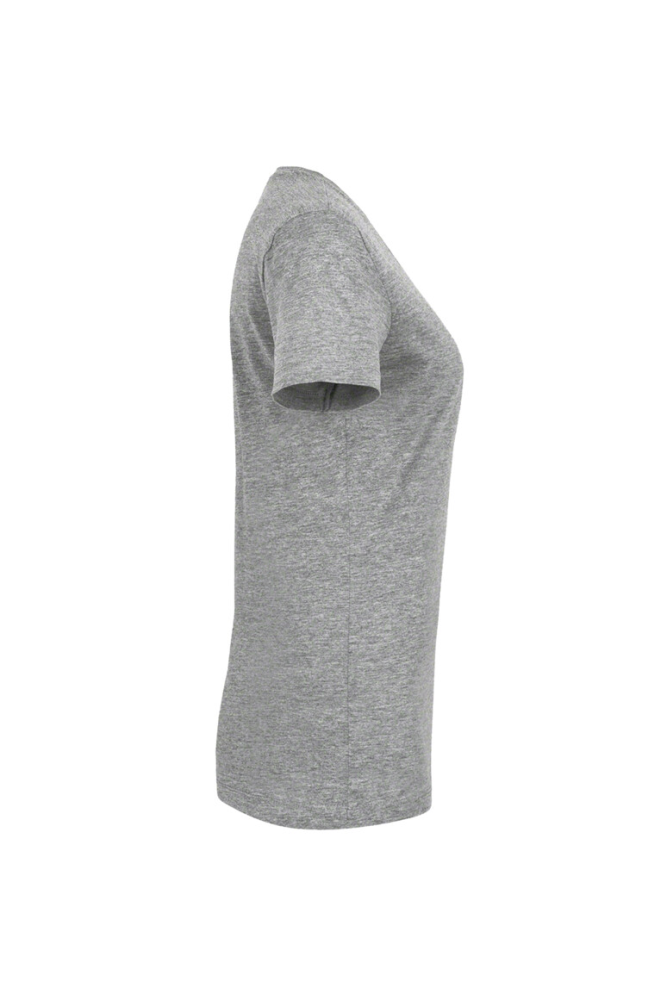 HAKRO Damen V-Shirt Classic, grau meliert