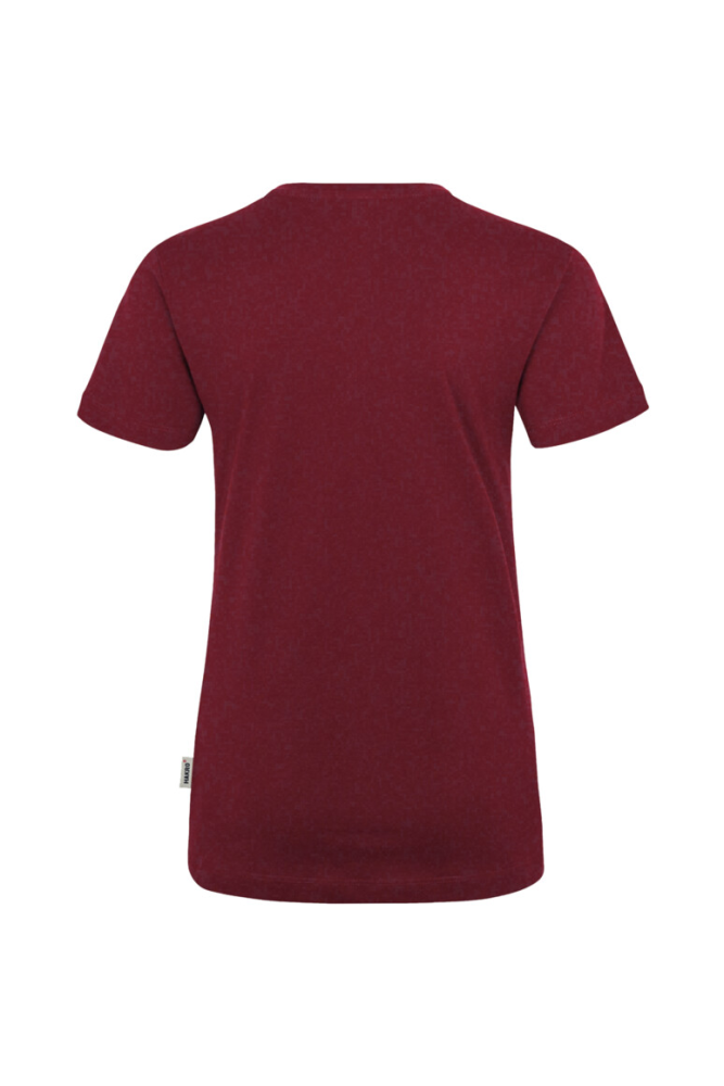 HAKRO Damen V-Shirt Classic, weinrot