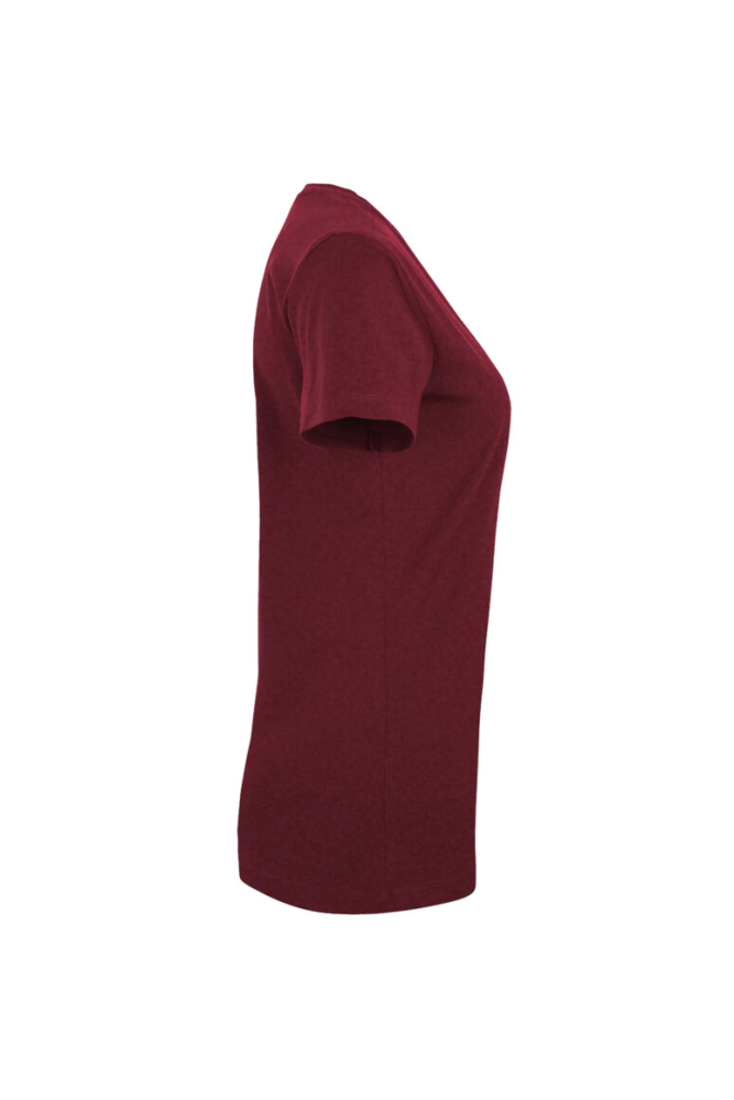 HAKRO Damen V-Shirt Classic, weinrot