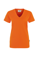 HAKRO Damen V-Shirt Classic, orange