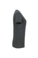 HAKRO Damen V-Shirt Classic, anthrazit