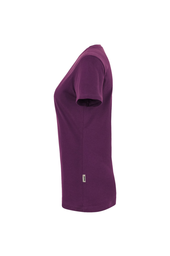 HAKRO Damen V-Shirt Classic, aubergine