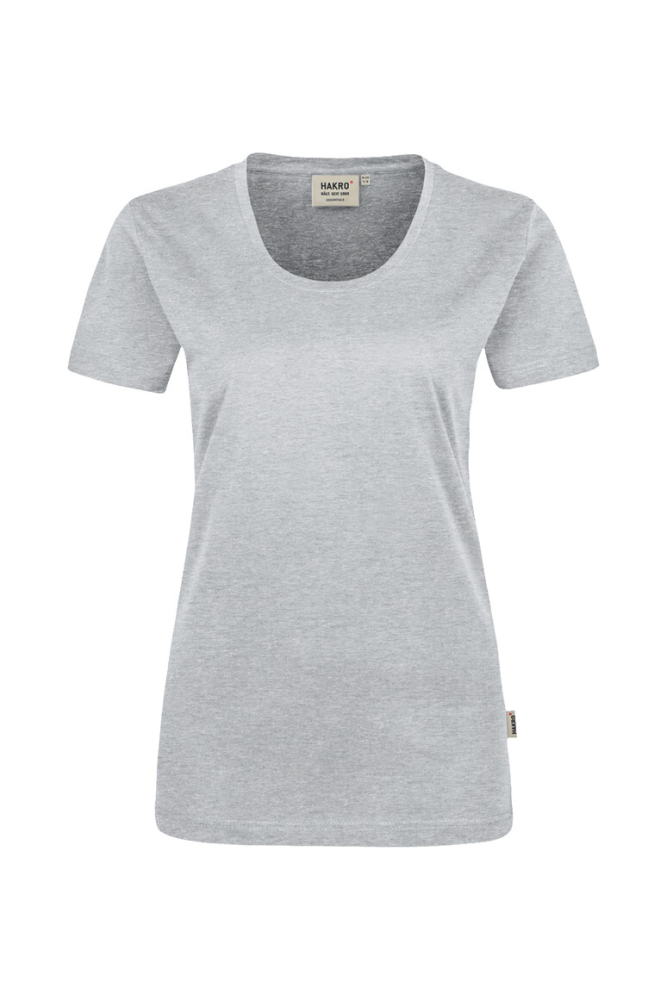 HAKRO Damen T-Shirt Classic, ash meliert
