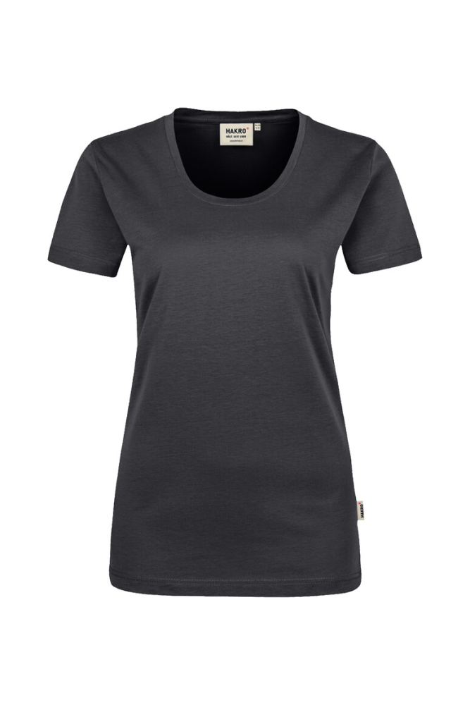 HAKRO Damen T-Shirt Classic, karbongrau
