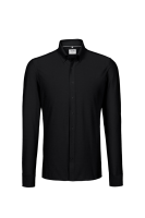 HAKRO Hemd Natural Stretch Regular, schwarz