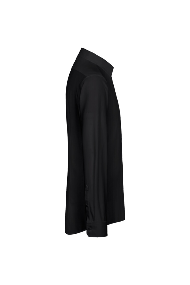HAKRO Hemd Natural Stretch Regular, schwarz