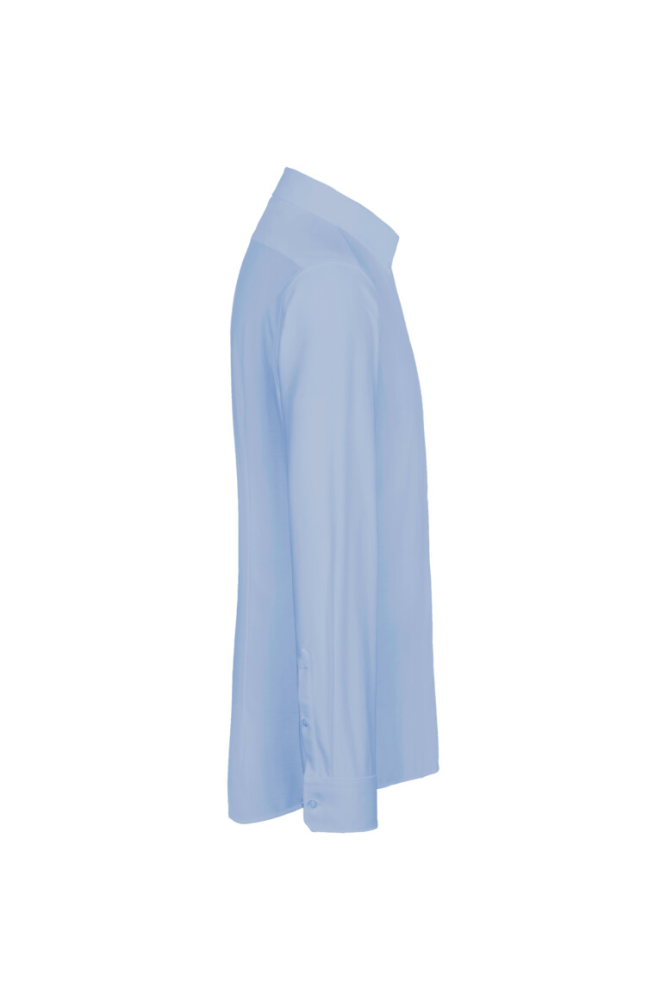 HAKRO Hemd Natural Stretch Regular, ozeanblau