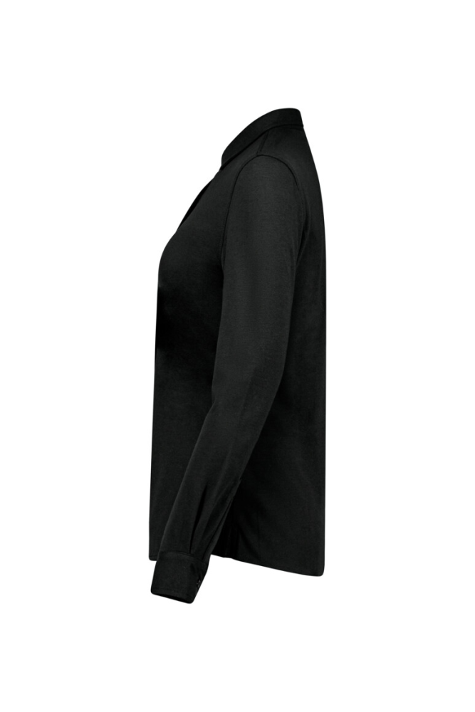 HAKRO COTTON TEC® Bluse, schwarz