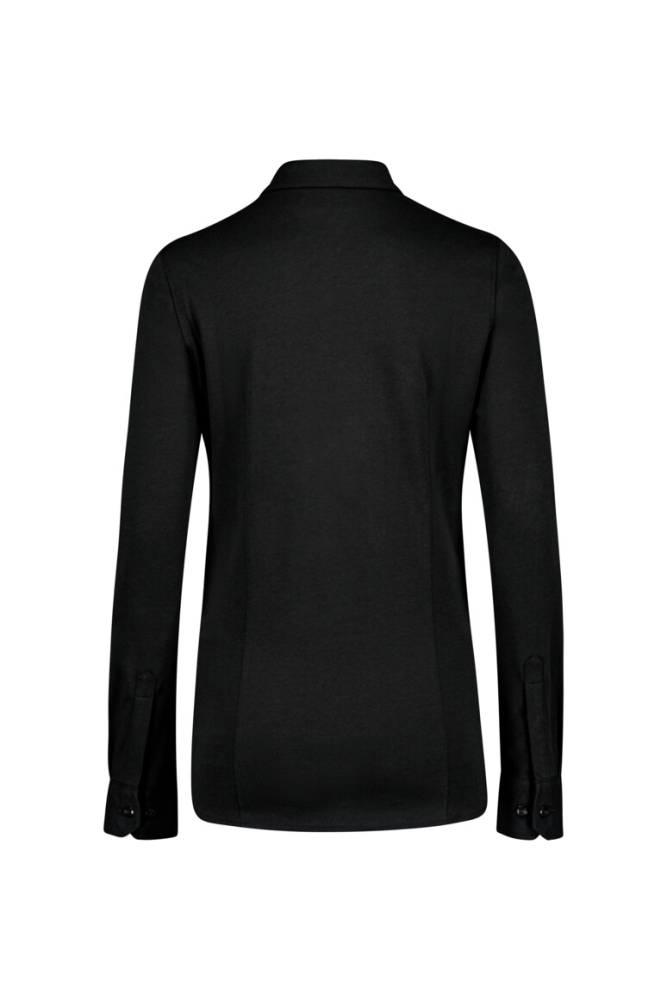 HAKRO COTTON TEC® Bluse, schwarz
