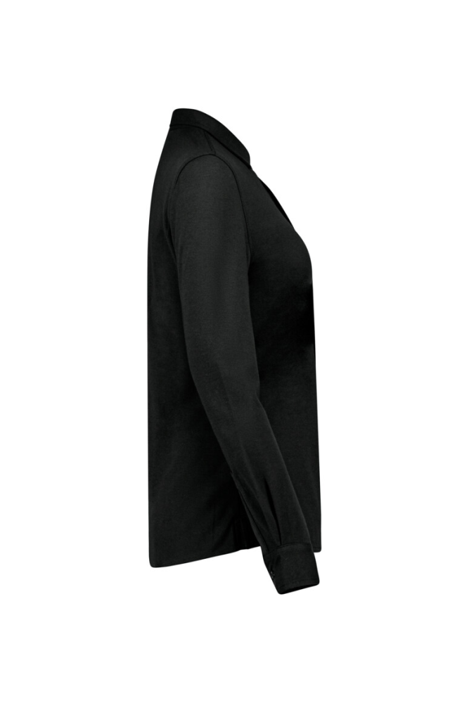 HAKRO COTTON TEC® Bluse, schwarz