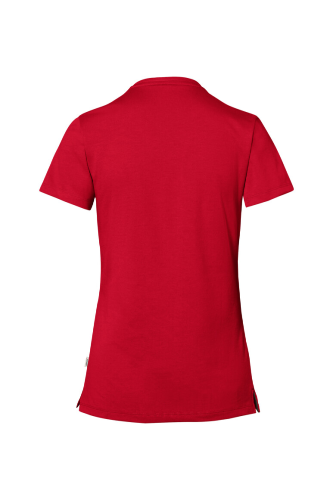 HAKRO COTTON TEC® Damen V-Shirt, rot