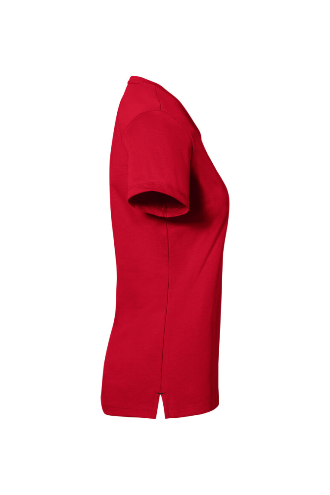 HAKRO COTTON TEC® Damen V-Shirt, rot