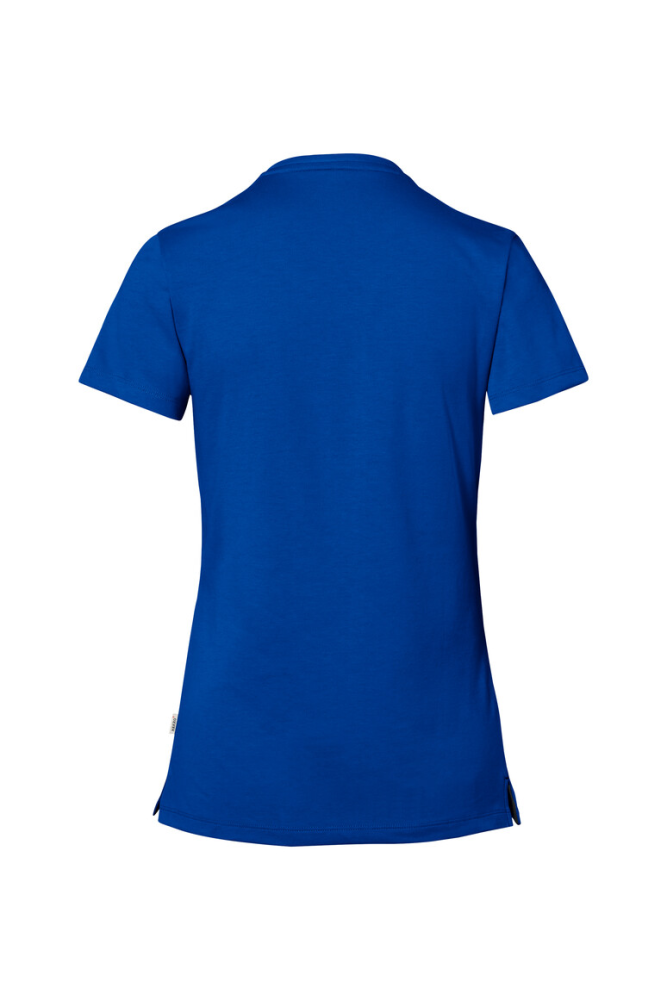 HAKRO COTTON TEC® Damen V-Shirt, royalblau