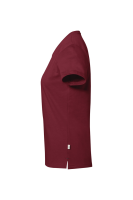 HAKRO COTTON TEC® Damen V-Shirt, weinrot