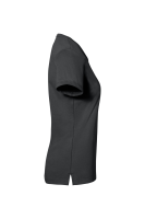 HAKRO COTTON TEC® Damen V-Shirt, anthrazit