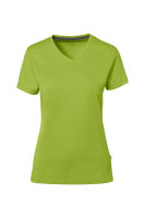 HAKRO COTTON TEC® Damen V-Shirt, kiwi