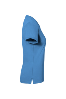 HAKRO COTTON TEC® Damen V-Shirt, malibublau