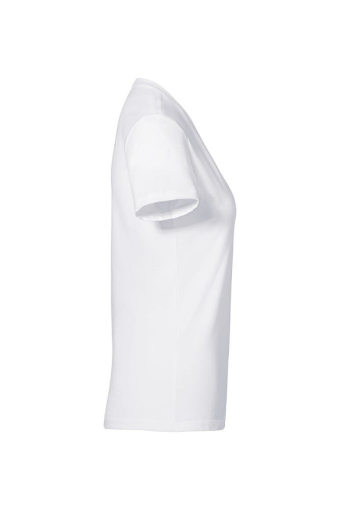 HAKRO Damen V-Shirt Stretch, weiß
