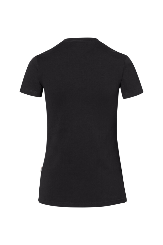 HAKRO Damen V-Shirt Stretch, schwarz