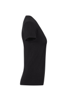 HAKRO Damen V-Shirt Stretch, schwarz