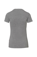 HAKRO Damen V-Shirt Stretch, grau meliert