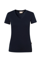 HAKRO Damen V-Shirt Stretch, tinte