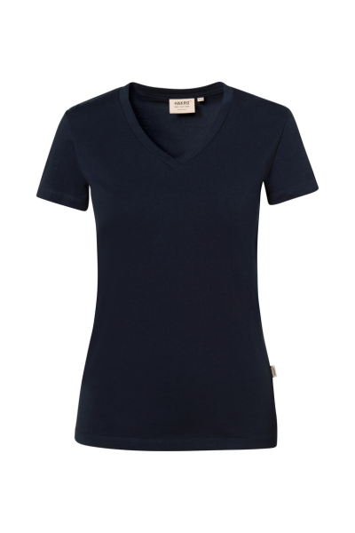 HAKRO Damen V-Shirt Stretch, tinte
