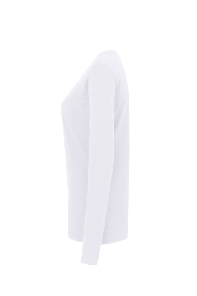 HAKRO Damen Longsleeve Classic, weiss, XL